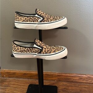 Vans Leopard Print Slip-On Sneakers